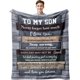 thumbnail image 1 of LHSHID Gifts for Son Son Gifts from Mom/Dad Birthday Gifts for Son Son Birthday Gifts Adult Son Gift Ideas to My Son Blanket Birthday Graduation Gifts for Grown Son Best Son Ever Gifts, 1 of 7