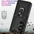 thumbnail image 3 of Allytech Rugged Case for Samsung Galaxy Z Fold6, Military Grade Protection Shockproof Cover with Metal Rotatable Ring Stand, Magnetic Car Mount Holder Case for Samsung Galaxy Z Fold6 - Black, 3 of 7