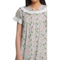thumbnail image 2 of Moomaya Chemise de Nuit à Manches Courtes Imprimée pour Femmes en Coton, 2 of 5