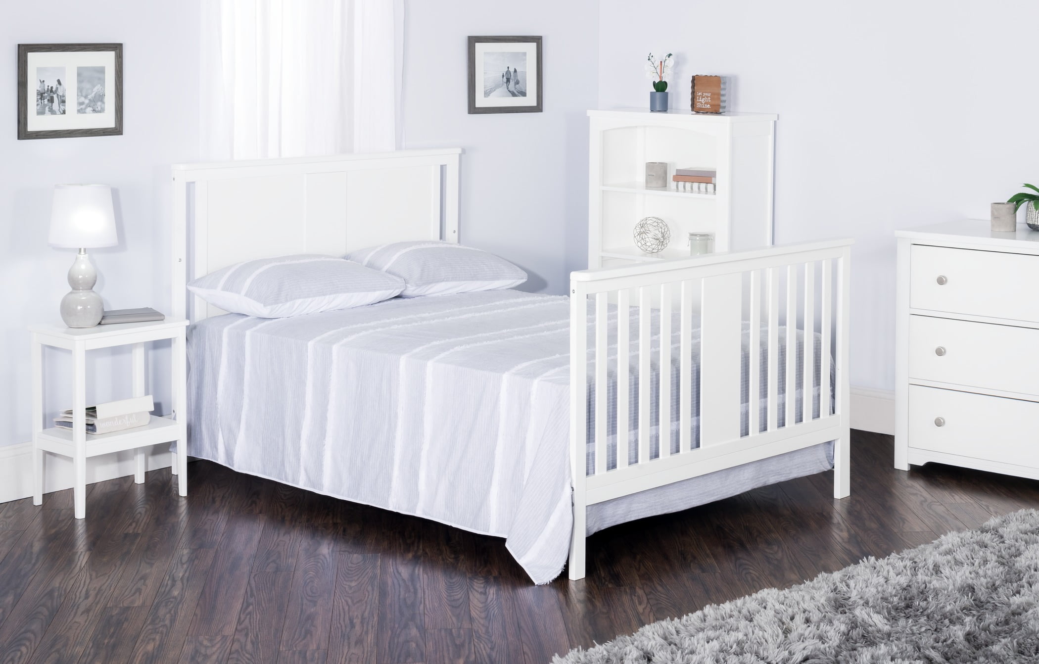 Child Craft Harmony 50" Bookcase with 4 shelves, Matte White