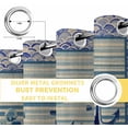 thumbnail image 6 of Nautical Archor Blackout Curtains for Bedroom/Living Room, Thermal Insulated Kitchen Curtains, Vintage Country Ocean Archor Blue Stripes Grommet Darkening Window Treatment Drapes 52"x72"x2, 6 of 8