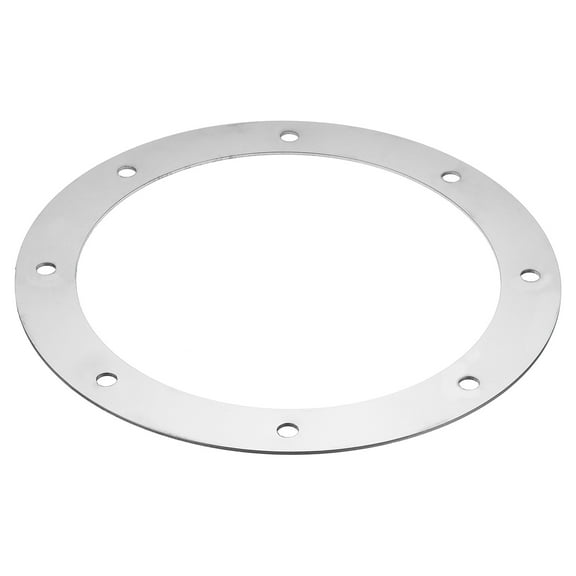 Uxcell 8" (202mm) ID Duct Connector Flange, Stainless Steel Flat Straight Pipe Exhaust Flange Duct Mounting Plate
