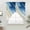 Navy Blue, variant on Blue Gradient Beach Swag Valances for Windows, Kitchen Curtains 36 Inch Length 2 Panels Set, Watercolor Coastal Seaside Waves Ombre Short Curtains for Small Windows Rod Pocket Cafe Curtains 28"x36"