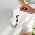 thumbnail image 5 of Razor Holder with Cover for Shower Wall, Self Adhesive Razor Stand Shaver Organizer, Plastic Razor Hanger Hooks (White), 5 of 7