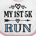 thumbnail image 4 of Inktastic 1st 5K Race Running Fitness Girls Baby Bib, 4 of 4