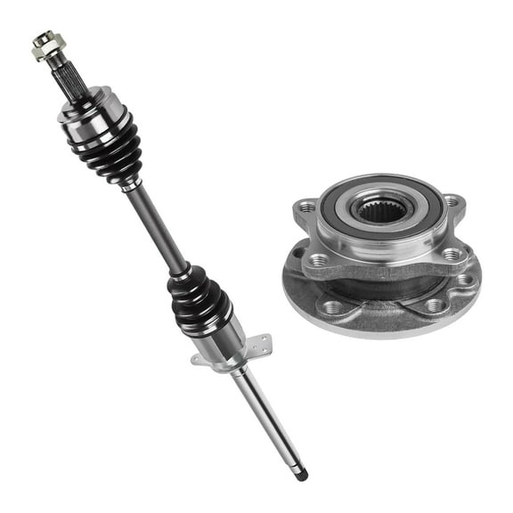 AutoShack Front Right CV Axle Shaft Wheel Hub Bearing Assembly Replacement for 2013-2016 Dodge Dart FWD Passenger Side 5-Lug 5 HUB060200761