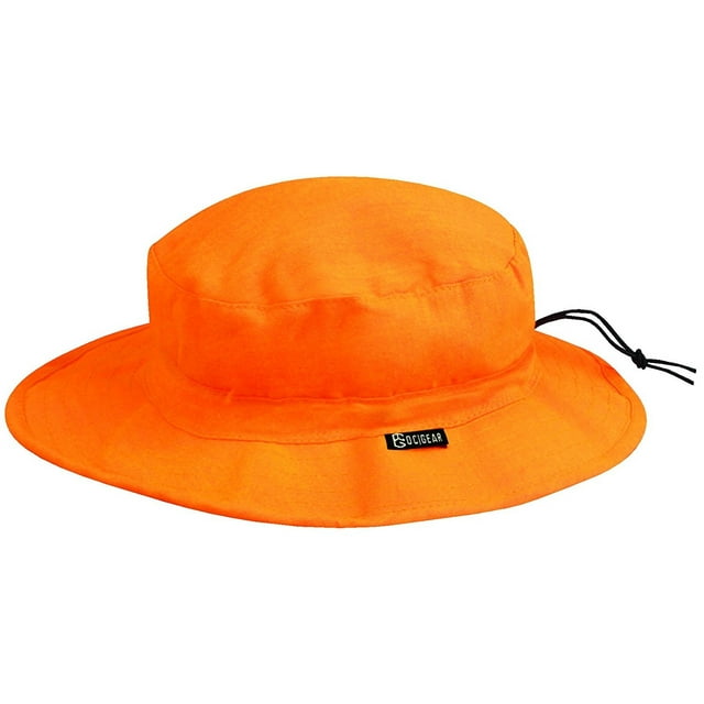 Boonie Hat, Blaze Orange Breathable Liner One Size Outdoor Waterproof ...