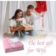 thumbnail image 2 of Christmas Anniversary Romantic Gifts for Wife Women 2024, Wife Ideas, Gifts for Wife Christmas Unique from Husband, Wife Gifts from Husband, The Perfect to My Wife Blanket 60" x 50", 2 of 5