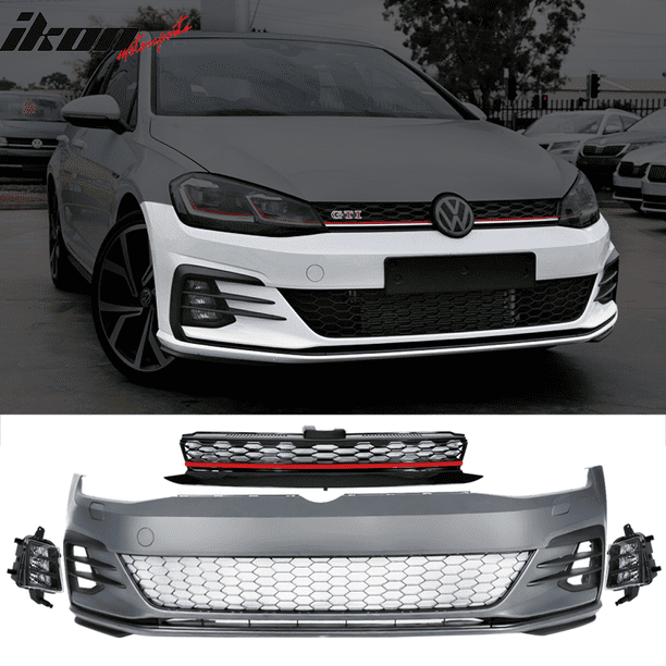 Compatible With 1719 VW Golf MK7 7.5 GTI Style Front Bumper Cover Kit