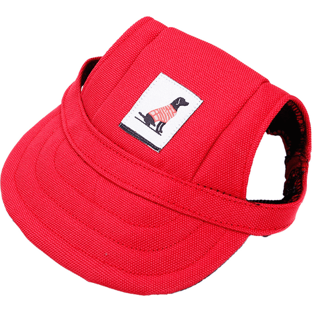 Gorra de béisbol ajustable para perro, para deportes al aire libre, con protección solar, visera y orificios para las orejas.