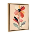 thumbnail image 4 of Stupell Industries Retro Abstract Bloom Botanical & Floral Painting Brown Floater Framed Canvas Art Print Wall Art, 25 x 31, 4 of 10