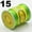 15# Light Green, variant on U8MO 80 Meter 1.5mm Braided Macrame Satin Silk Cord Chinese Knot Nylon Rattail Thread-15# Light Green