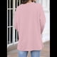thumbnail image 4 of Blusas de Mujer de Larga con Cuello en V, Túnicas Casuales, Camisas Básicas, Blusas Holgadas Rosa XL, 4 of 7