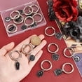 thumbnail image 3 of 14 amuletos con temática de adivinación con anillos en O de resorte, colgante con hebilla de pentáculo de ataúd de tarot, accesorio, amuletos de zapatos de aleación esmaltada, 3 of 7