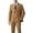 Orange, variant on Beauty-Emily Men’s Double Breasted Suit Set, 2 Pcs Peak Lapel Blazer & Pants, Slim Fit Formal Wear for Wedding, Prom & Party