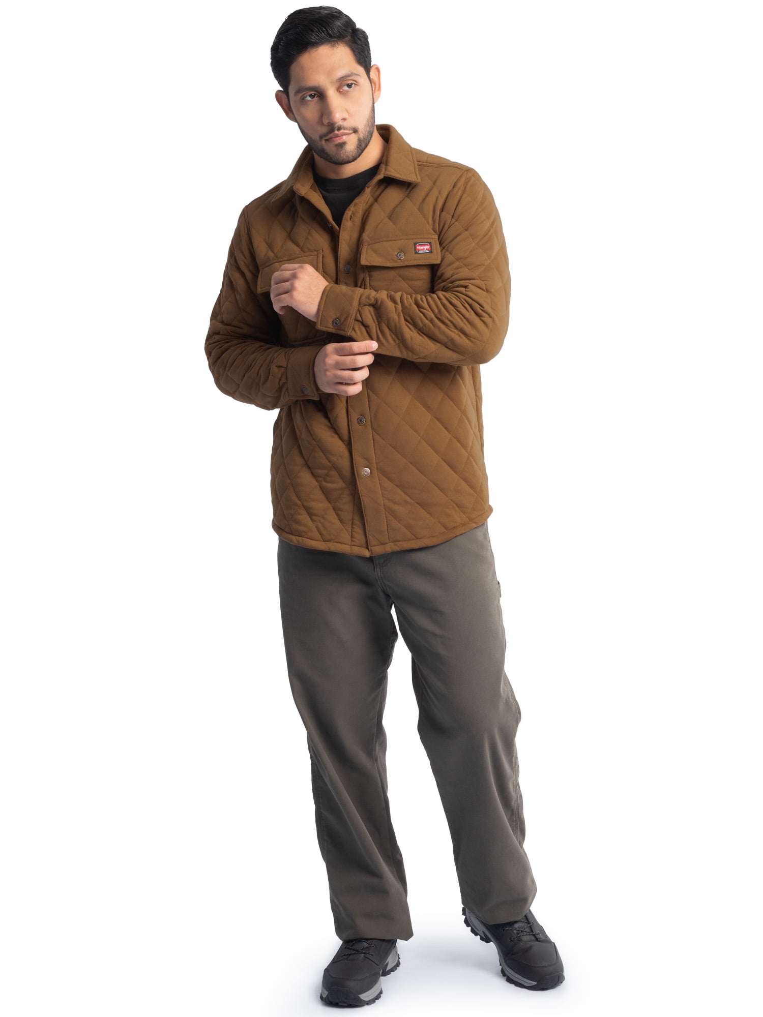 Wrangler Workwear Men's Durable Shirt Jacket Diamond Series, Size S-3XL