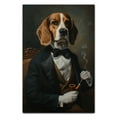 thumbnail image 3 of Hudo Beagle Painting Gentleman Style on Canvas, Beagle Vintage Costume Style Animals Posters For Home Decorations, Living Room, Bathroom Decor, 3 of 5