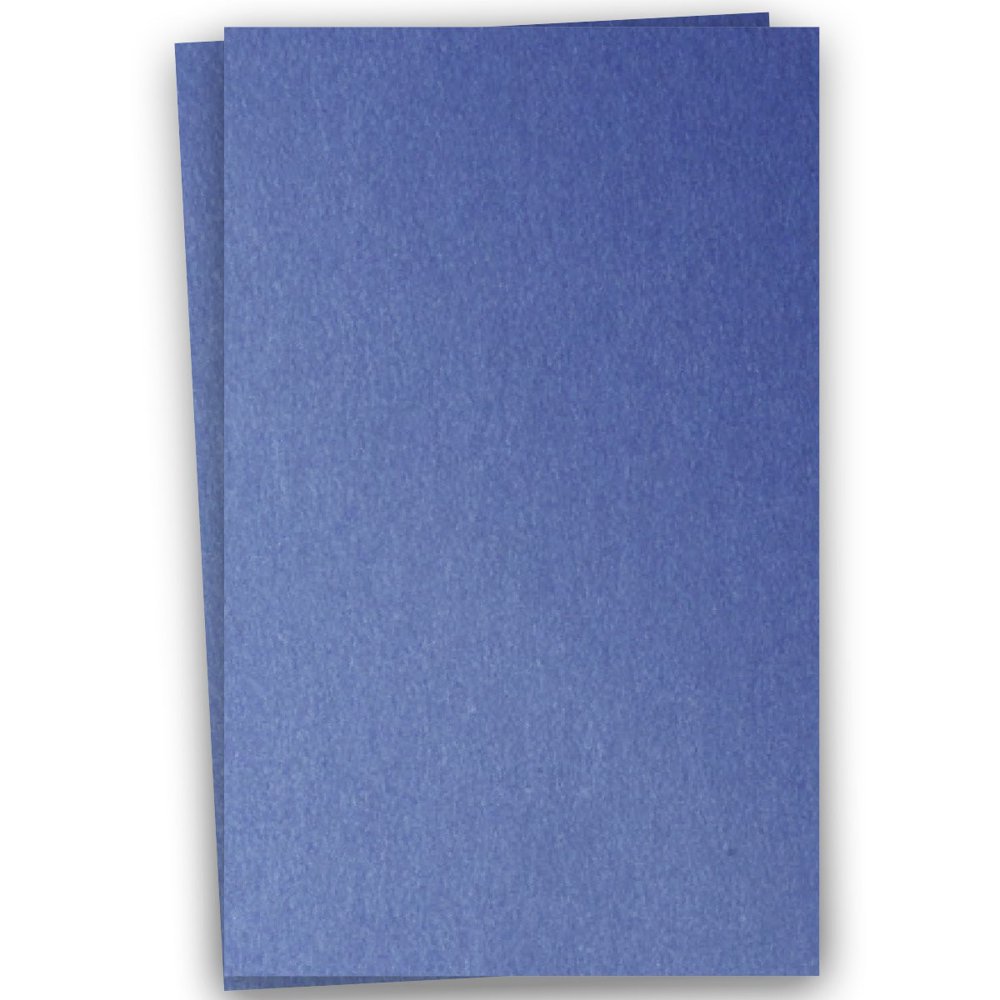 Metallic BLUE SAPPHIRE 12X18 (Large) Paper 105C Cardstock 100 PK Pearlescent 12x18 Large