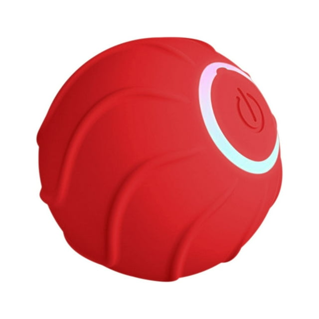Fiudx Pelota Rodante para Mascotas, Juguete Interactivo con Sistema de Evitación de Obstáculos Automático, Juego Entretenido para Perros Pequeños y Medianos, Material de Goma Tpr Suave, Tamaño de 4,3