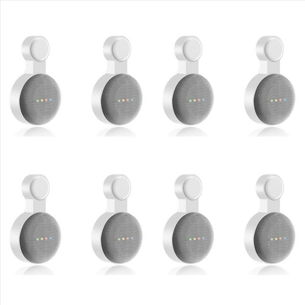 8Pcs Adecuado para Audio para Nest Mini Soporte de Pared Enchufe de Segunda Generación Soporte de Suspensión Colgante-