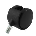 thumbnail image 2 of Office Chair 3/8"x5/8" Threaded Stem Nylon 2" Swivel Twin Caster Wheels 5pcs, 2 of 4