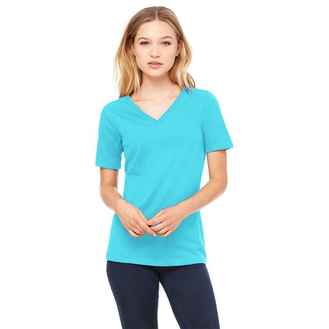 Bella + Canvas T-Shirt Décontracté Col en V pour Femmes