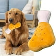 thumbnail image 2 of Plush Double Bone Chicken Leg Tooth Grinding Soundmaking Toy Pet Supplies, 2 of 5
