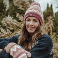 thumbnail image 4 of MUK LUKS Women's Cuff Knit Beanie, Canyon Rose, One Size, 4 of 4