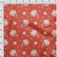 thumbnail image 4 of oneOone Rayon Red Fabric Floral Quilting Supplies Print Sewing Fabric By The Yard 56 Inch Wide, 4 of 4
