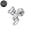 Silver, variant on 1 Pc 16G Titanium Internal Thread Cubic Zirconia Lip Studs,for Labret Conch Helix Cartilage Piercings