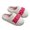 White, variant on Womens Slippers - Cozy Embroidered Letter Knit Slippers For Women Warm Thick Soled Home Footwear With Comfort Indoor Casual