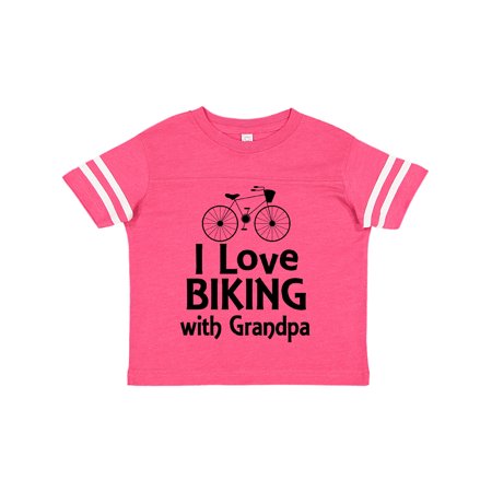 

Inktastic I Love Biking with Grandpa Gift Toddler Boy or Toddler Girl T-Shirt