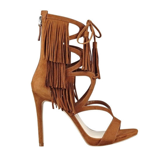 Guess Womens Abria Tan Suede Pump 5M