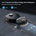 thumbnail image 5 of Robot Vacuum and Mop 11500pa Suction Robotic Cleaner with Laser Home Mapping and 85 Days Self Empty Station Pet Friendly Anti-Tangle, 5 of 9