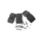 thumbnail image 2 of 3pcs Brake Clutch Accelerate Pedals Manual Car Racing Non-slip Aluminum Alloy Pedals Accessories Black, 2 of 2