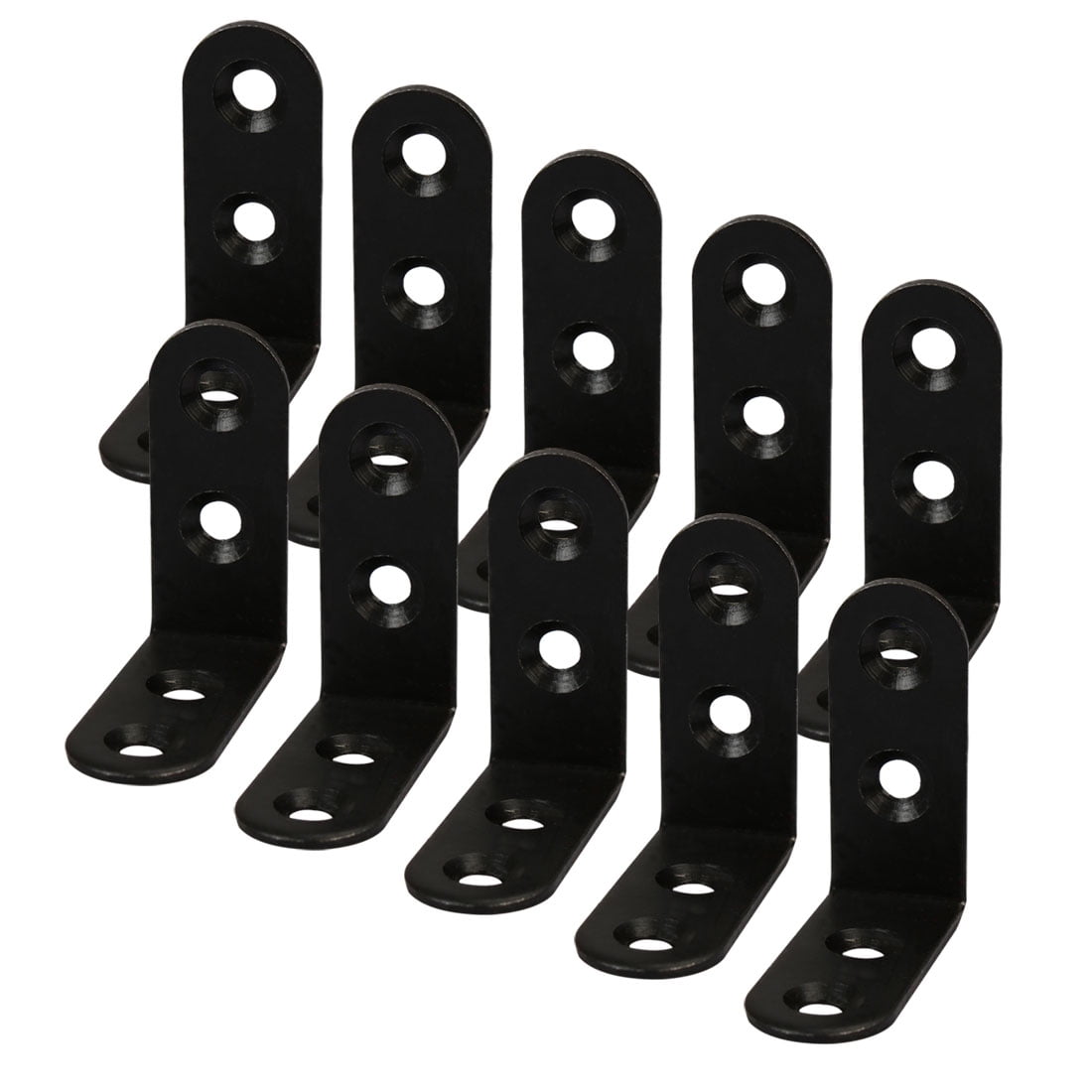 40 x 40mm Angle Bracket Black 90 Degree Metal Brace Wall Hanging Mounting L Bracket Angle Brace