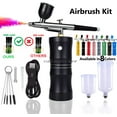 thumbnail image 2 of Portable Mini Airbrush Compressor Kit for Nail Art, Tattoo, and Cake Decoron - Smallzonex, 2 of 12
