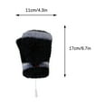 thumbnail image 3 of Lilgiuy Adult Winter Knitted Heated Gloves Cute Solid Color Half Bare Finger Stretchy Warm Gloves for Cold Weather, 3 of 5