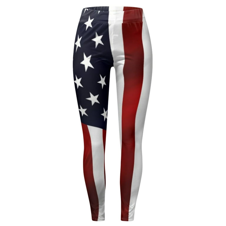 ZHAGHMIN Short Dress Flag Pants Yoga Leggings Sports American