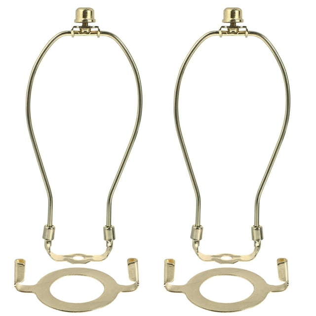 MasteelfCA 2 Pcs Support d'Abat-jour Robuste Support d'Abat-jour Harpe d'Abat-jour avec Embout Adaptateur d'Abat-jour pour Lampe de Table