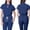 08-Navy, variant on Pink Scrubs,Scrubs Sets for Women 2 Pieces Plus Size Yoga Medical Stretch Wide Leg Jogger Fitted Scrubs for Women Set - Navy - S