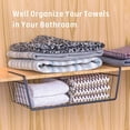 thumbnail image 4 of CUITING Under Shelf Storage Basket Cabinet Organizer  with 2 Baskets  Black  2 Pack, 4 of 7