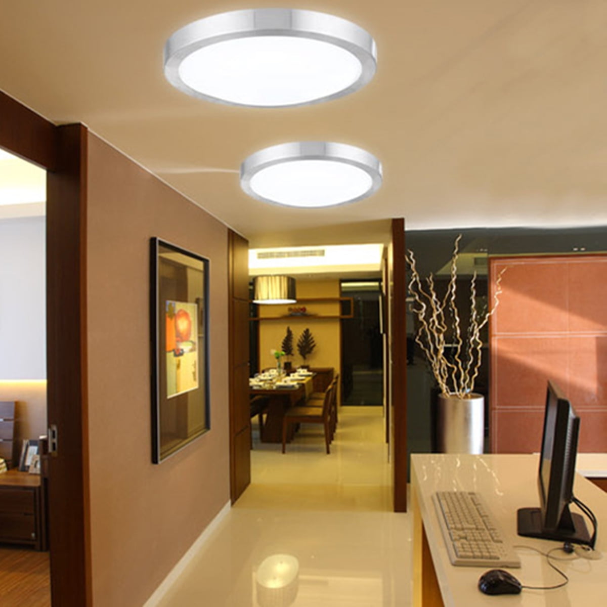 LED Flush Mount Ceiling Light Fixtures Modern Chandelier ...