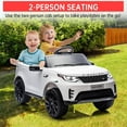 thumbnail image 3 of Geetinfly 12V Licensed Land Rover Kids Electric Ride-On Car, 2 Motors, 3 Speeds, 4.5Ah Battery, Remote Parental Control - White, 3 of 8