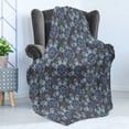 thumbnail image 4 of Boho Soft Flannel Fleece Blanket, Oriental Mandala Design with Swirls and Spirals Timeless Motifs from the Middle East, Cozy Plush for Indoor and Outdoor Use, 50" x 70", Multicolor, by Ambesonne, 4 of 5