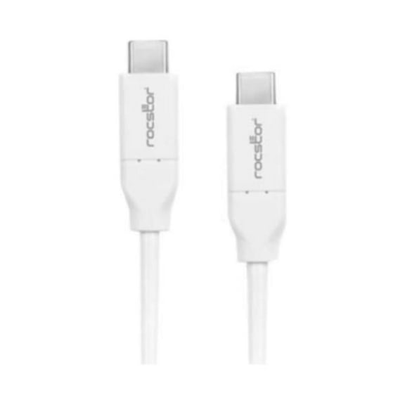 1.6 ft. USB-C Charging CABLE5M USB-C to USB C M-M-100W PD Data Transfer Cable, White