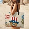 thumbnail image 5 of Patriotic Kittens Floral Fabric Design Waterproof Picnic Blanket with Foldable Zipper, Suitable for Outdoor Use, Suitable for Travel, Camping, Beaches, Parks, Grasslands, Picnic Blanket Accessories, 5 of 8
