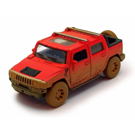 2005 Hummer H2 Sut Muddy Pickup Truck Red Kinsmart 5097dy 1 2005 Hummer H2 Sut Muddy Pickup Truck Red Kinsmart 5097dy 1