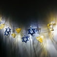 thumbnail image 4 of Hanukkah Decorations Led Hanukkah Light String Six Bright Star Nine Candlestick Light String Decorative Light, 4 of 4