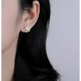 thumbnail image 5 of Sterling Silver CZ Snowflake Earrings Stud for Women Teens Christmas Snowflake Stud Earrings Winter Holiday Earrings, 5 of 6